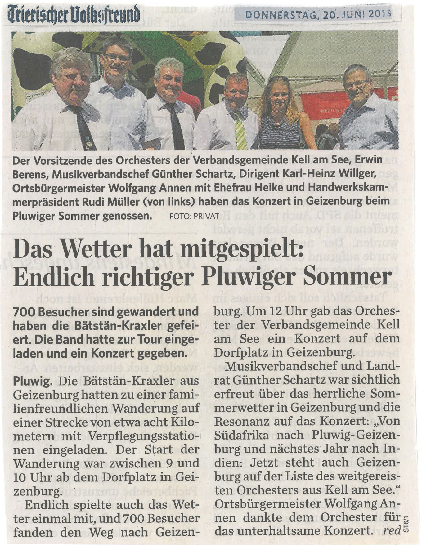 Pluwiger Sommer 2013